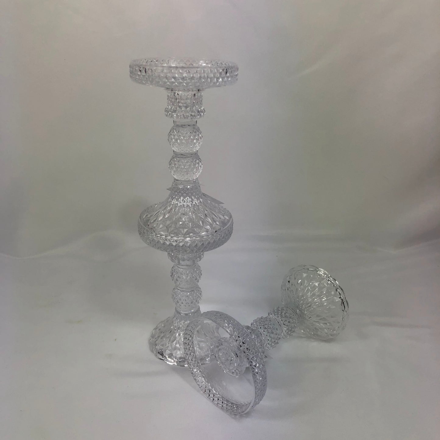 Portacandela vetro impilabile