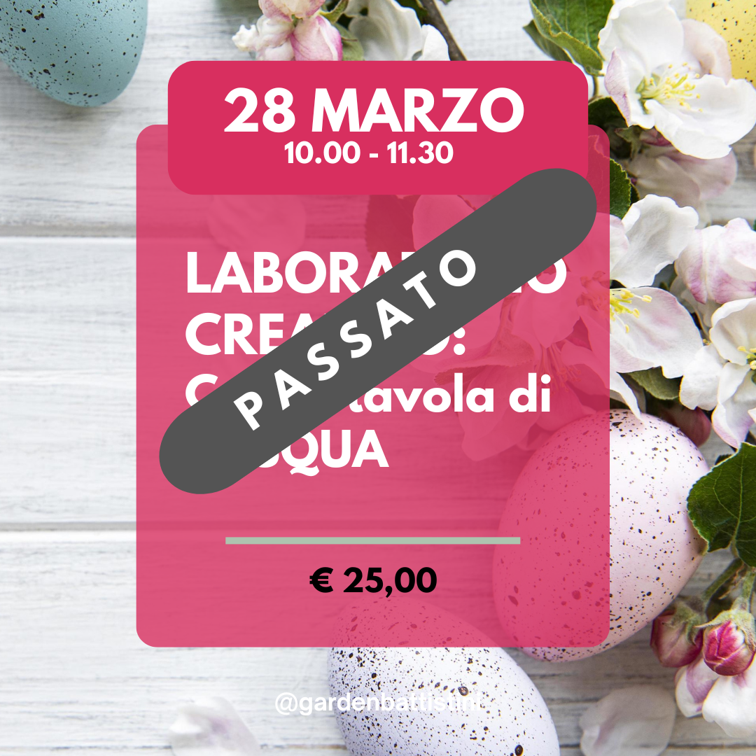 Laboratorio Creativo – Centrotavola Pasquale
